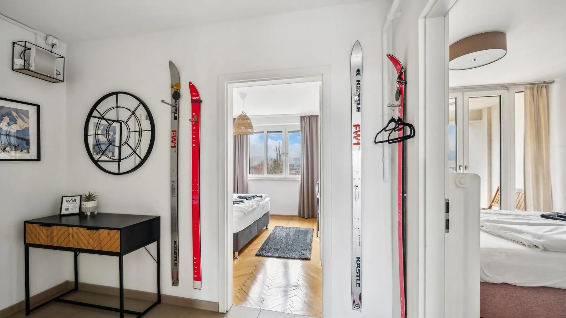 Zentrales Park-Side Apartment - 2Br - Free Parking - 2 Balkone Graz
